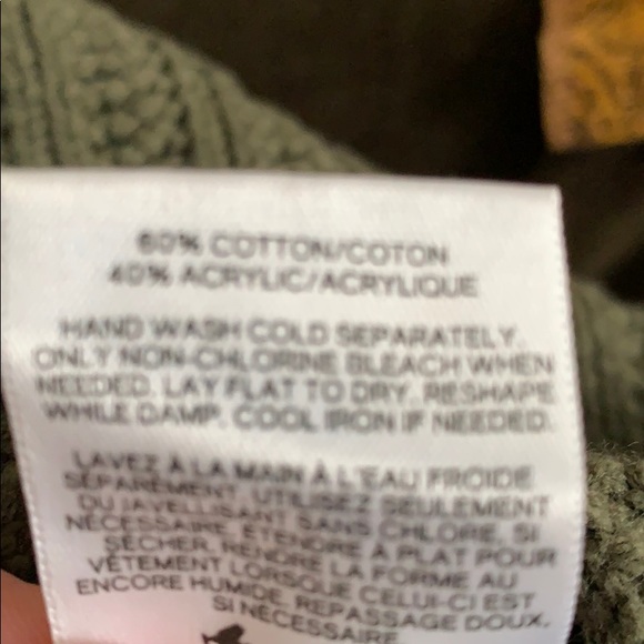 Express olive green cowl neck sweater - Picture 5 of 5